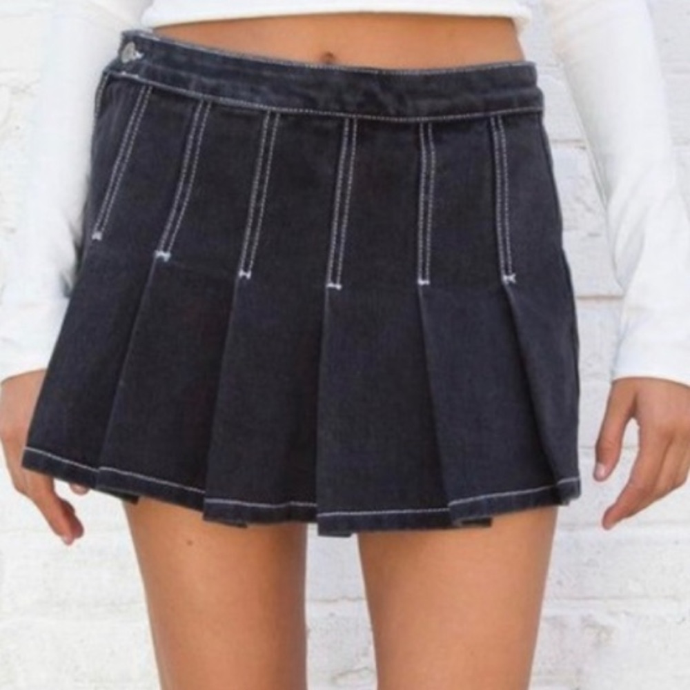 Black John galt Brandy Shanghai exclusive black low rise denim skirt